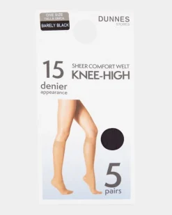 15 Denier Knee High Tights - Pack Of 5