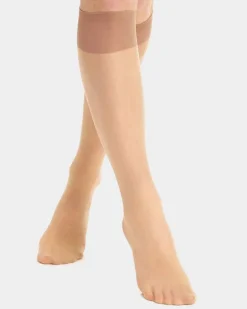 20 Denier Medium Support Knee Highs - Pack Of 2