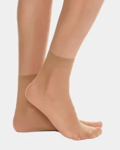 15 Denier Sheer Matt Ankle Highs - Pack Of 5
