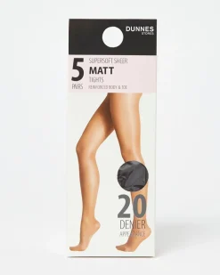 20 Denier Sheer Matt Tights - Pack Of 5