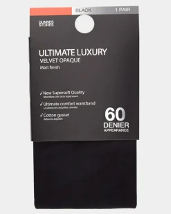 60 Denier Velvet Opaque Tights (1 Pair)