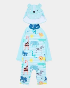 Animal All-Over Print Unitard Set (0 Months-5 Years)