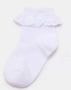 Baby Cotton Lace Socks - Pack Of 3