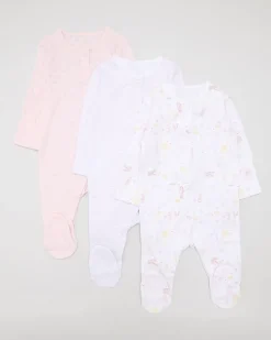 Baby Cotton Sleepsuits - Pack Of 3 (Newborn-23 Months)