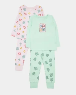 Baby Girls Pyjamas - Pack Of 2 (6 Months-4 Years)