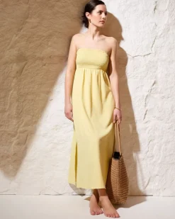 Bandeau Crinkle Dress