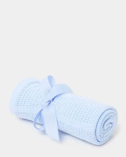 Blue Cellular Blanket