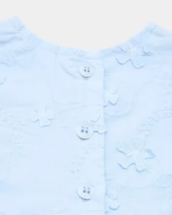 Blue Floral Dress (Newborn-12 Months)