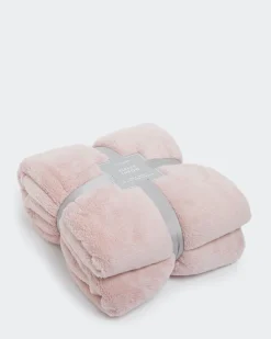 Blush Fleece Throw