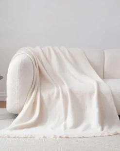 Boucle Knit Throw