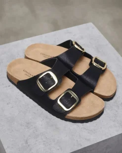 Buckle Footbed Sandals