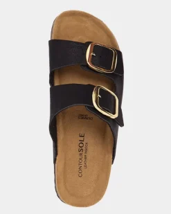 Buckle Footbed Sandals