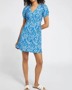 Button Front Mini Dress