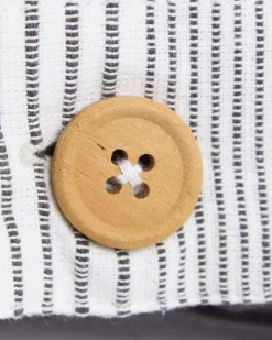 Button Stripe Seat Pad