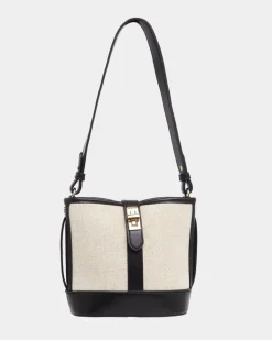 Canvas Bucket Cross Body Bag