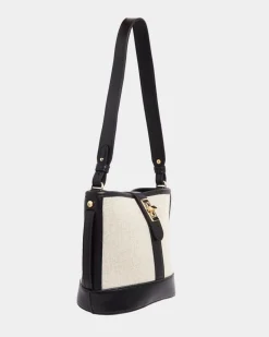Canvas Bucket Cross Body Bag