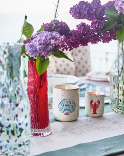 Carolyn Donnelly Eclectic Large Ceramic Shell Candle