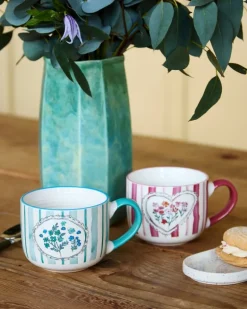 Carolyn Donnelly Eclectic Floral Stripe Mug