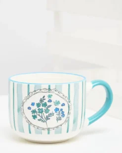 Carolyn Donnelly Eclectic Floral Stripe Mug