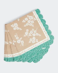 Carolyn Donnelly Eclectic Scalloped Paper Napkins - Pack Of 20