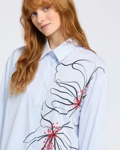 Carolyn Donnelly The Edit Printed Stripe Shirt