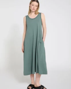 Carolyn Donnelly The Edit Khaki Jersey Singlet Dress