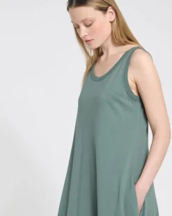 Carolyn Donnelly The Edit Khaki Jersey Singlet Dress