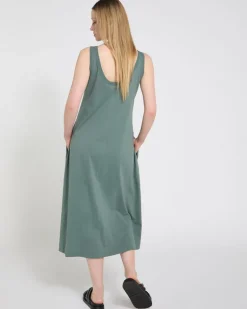 Carolyn Donnelly The Edit Khaki Jersey Singlet Dress