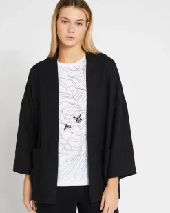 Carolyn Donnelly The Edit Black Linen Jacket