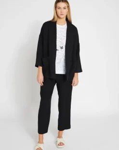 Carolyn Donnelly The Edit Black Linen Jacket