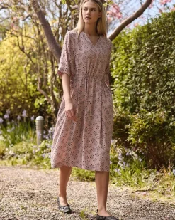 Carolyn Donnelly The Edit Gathered Front Floral Dress