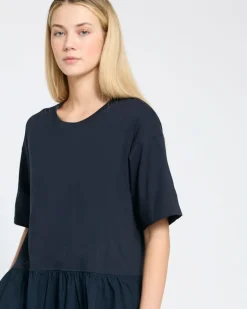 Carolyn Donnelly The Edit Cotton Hem Jersey Dress