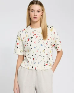 Carolyn Donnelly The Edit Splash Print Short Sleeve Jumper