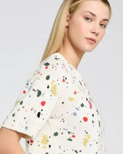 Carolyn Donnelly The Edit Splash Print Short Sleeve Jumper