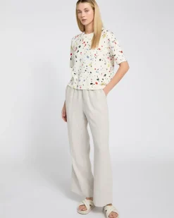 Carolyn Donnelly The Edit Splash Print Short Sleeve Jumper