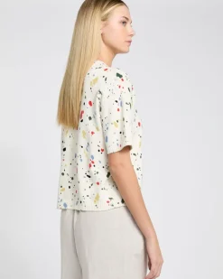 Carolyn Donnelly The Edit Splash Print Short Sleeve Jumper