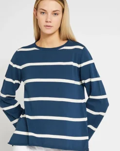 Carolyn Donnelly The Edit Cotton Stripe Knit Jumper