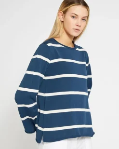 Carolyn Donnelly The Edit Cotton Stripe Knit Jumper