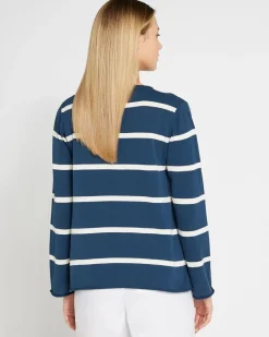 Carolyn Donnelly The Edit Cotton Stripe Knit Jumper