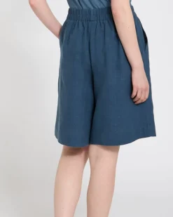 Carolyn Donnelly The Edit Long Linen Shorts