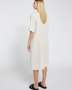Carolyn Donnelly The Edit V-Neck Linen Dress