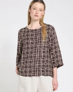 Carolyn Donnelly The Edit Printed Linen Top