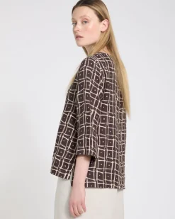 Carolyn Donnelly The Edit Printed Linen Top