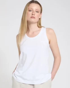 Carolyn Donnelly The Edit 100% Cotton Slub Vest