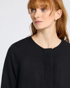 Carolyn Donnelly The Edit Placket Linen Top