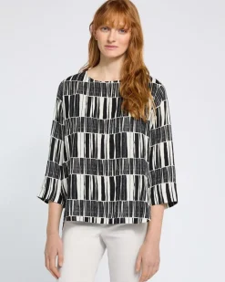 Carolyn Donnelly The Edit Printed Linen Top