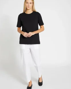 Carolyn Donnelly The Edit Black Cotton T-Shirt
