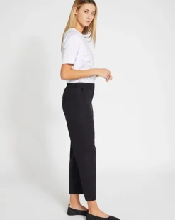 Carolyn Donnelly The Edit Black Cotton Trousers