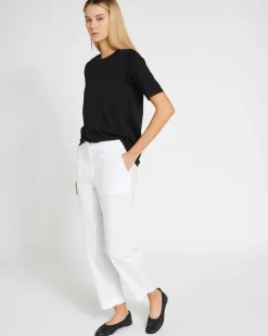 Carolyn Donnelly The Edit White Cotton Trousers