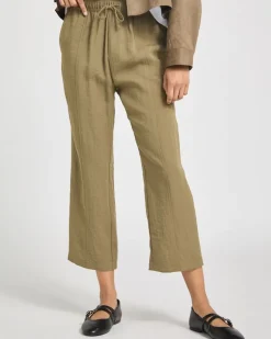 Casual Drawstring Crop Trousers